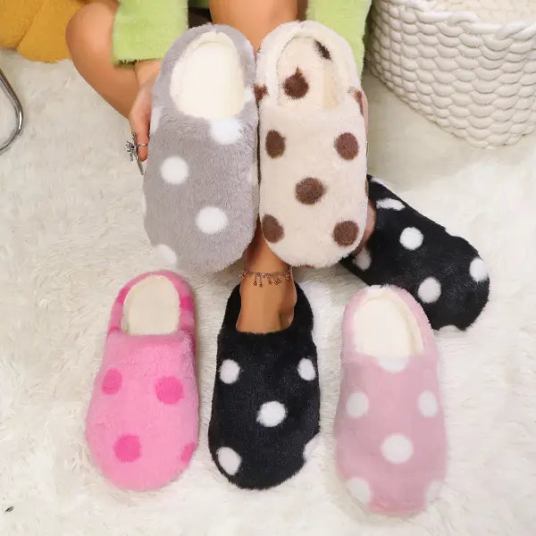 Winter Women’s Heart-Shaped Slippers Love Mute Soft Sole Shoes Indoor Comfortable Cute Silent Carpet Light Living Room