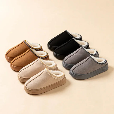 Winter Women's Slippers with Faux Fur and Anti-Slip Sole - Himpall