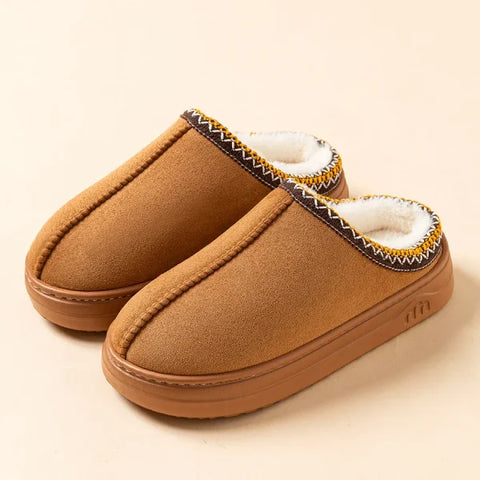 Winter Women's Slippers with Faux Fur and Anti-Slip Sole - Himpall