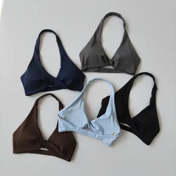 Wire-Free Push-Up Sports Bra Halter Neck Sexy Fitness Yoga Top