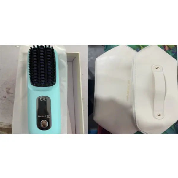 Wireless Hair Straightener Brush Portable USB Charging Fast Heating - Set7 - None