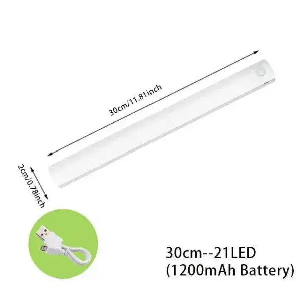 Wireless Motion Sensor Smart LED Night Light for Home Illumination - warm white / 30cm-20LED