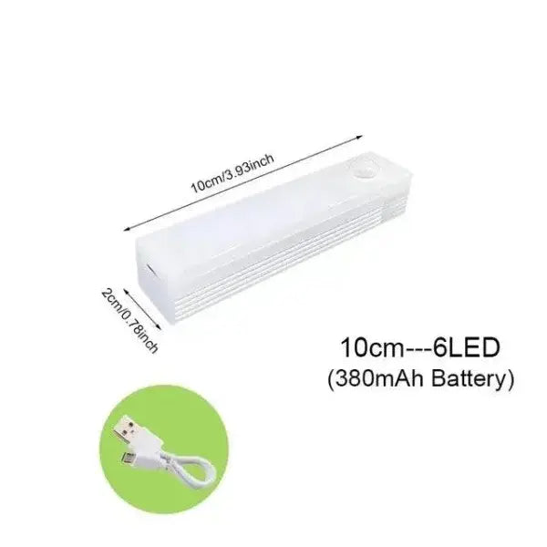 Wireless Motion Sensor Smart LED Night Light for Home Illumination - cold white / 10cm-6LED