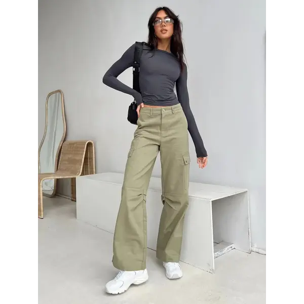 Women’s Slim Fit Long Sleeve T-Shirt - Casual Spring Autumn Pullover & Streetwear Base Tee