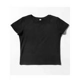 Casual Girl Letter Print Summer Short Sleeve Polyester Tee Top