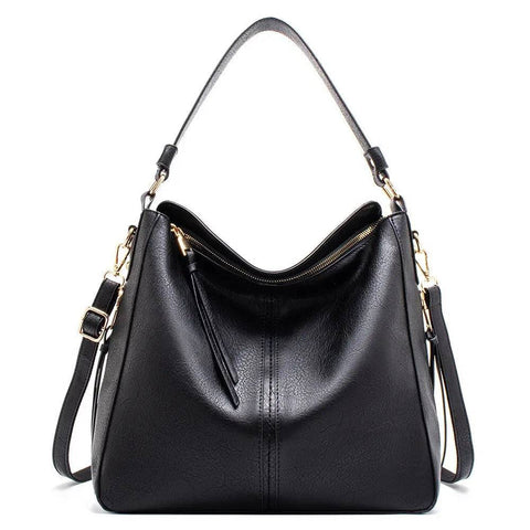 Women High Capacity Handbags - Black