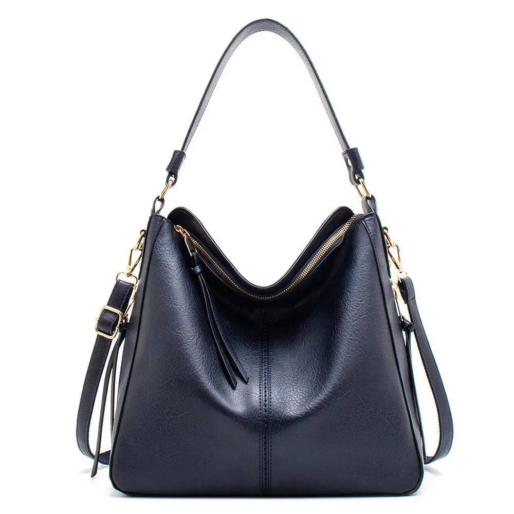 Women High Capacity Handbags - Blue