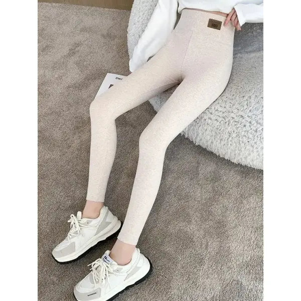 Cotton Leggings Slim Fit Casual Pants for Women Soft Stretch