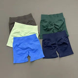 Women High Waist Seamless Shorts Stretchy Butt Lifting Yoga Shorts