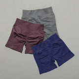 Women High Waist Seamless Shorts Stretchy Butt Lifting Yoga Shorts