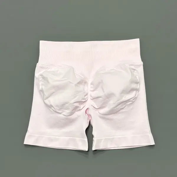 Women High Waist Seamless Shorts Stretchy Butt Lifting Yoga Shorts - Pear Pink / S