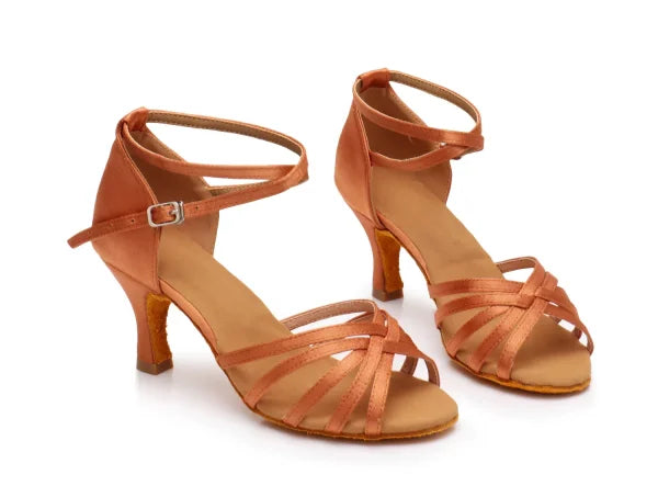 Women Latin Dance Shoes – Professional Ballroom Sneakers for Salsa & Jazz with Suede Soft