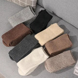 Women’s Long Cashmere Socks – Over-the-Knee Wool & Cotton Thigh-High Stockings