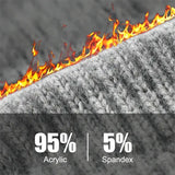 Unisex Winter Touchscreen Gloves – Warm Full-Finger Knit Wool Mittens for Outdoor Cycling & Driving