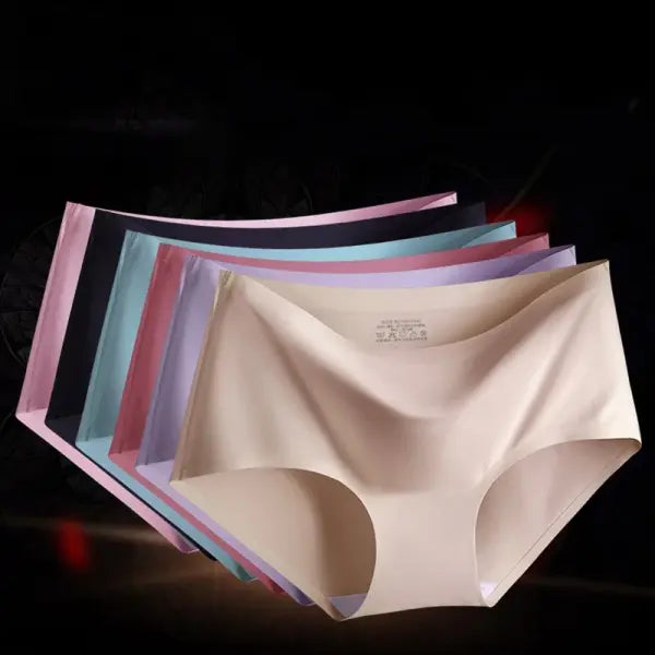 Women Panties XXL Seamless Ice Silk Briefs Breathable Drop Shipping