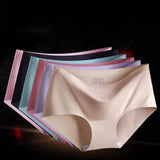 Women Panties XXL Seamless Ice Silk Briefs Breathable Drop Shipping