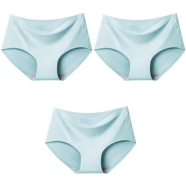 Women Panties XXL Seamless Ice Silk Briefs Breathable Drop Shipping - Mint Mint Mint / 4XL / 3pcs