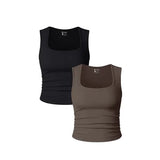 Women Ribbed Tank Top Summer Casual Vest