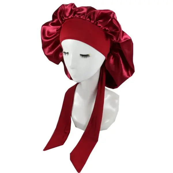 Women Satin Solid Sleeping Hat Night Sleep Cap Hair Care Bonnet Nightcap For Women Men Unisex Cap Bonnet De Nuit Shower