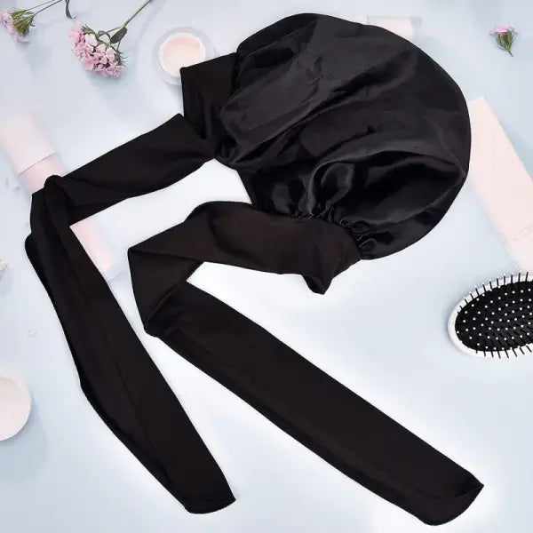 Women Satin Solid Sleeping Hat Night Sleep Cap Hair Care Bonnet Nightcap For Women Men Unisex Cap Bonnet De Nuit Shower