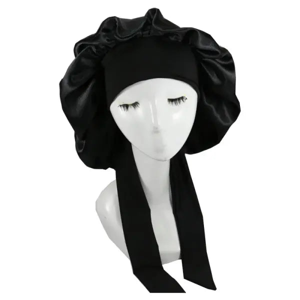 Women Satin Solid Sleeping Hat Night Sleep Cap Hair Care Bonnet Nightcap For Women Men Unisex Cap Bonnet De Nuit Shower