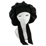 Women Satin Solid Sleeping Hat Night Sleep Cap Hair Care Bonnet Nightcap For Women Men Unisex Cap Bonnet De Nuit Shower