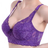 Women Sexy Bralette Big Size Lace Underwear Push Up Bras 80CD-105CD Intimates Female Lace Bra Lingerie 42D 44D 46D