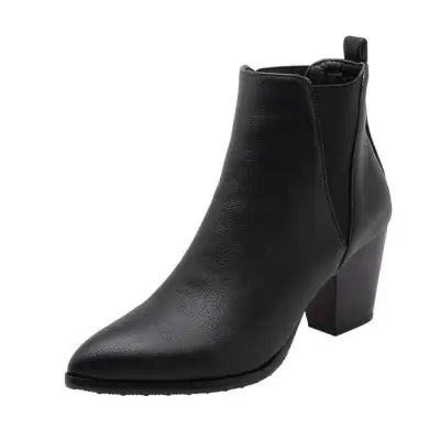 Women Shoes Winter Ankle Boots - Black / 32