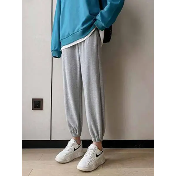 Women’s Winter Fleece Leggings – Thick Warm Plus Size Long Pants Casual Solid Color Trousers - gray / XXL