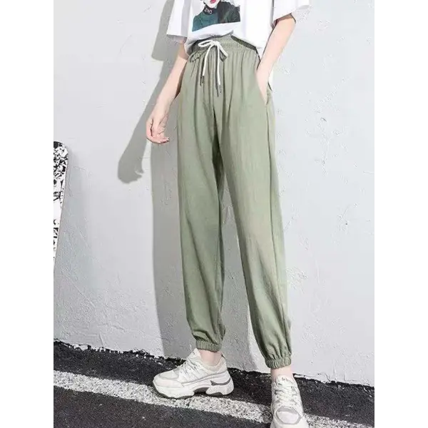 Women’s Winter Fleece Leggings – Thick Warm Plus Size Long Pants Casual Solid Color Trousers - LightGreen / S