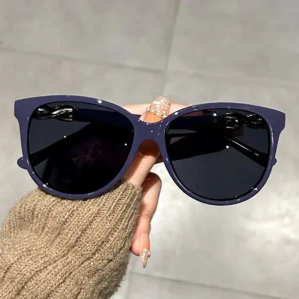 Cat Eye Sunglasses Polycarbonate Retro Fashion Eyewear - Purple