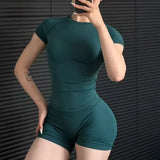 Women’s Compression Workout T-Shirt Slim Fit Impact Athletic Top