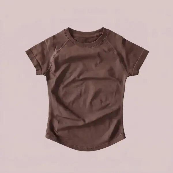 Women’s Compression Workout T-Shirt Slim Fit Impact Athletic Top