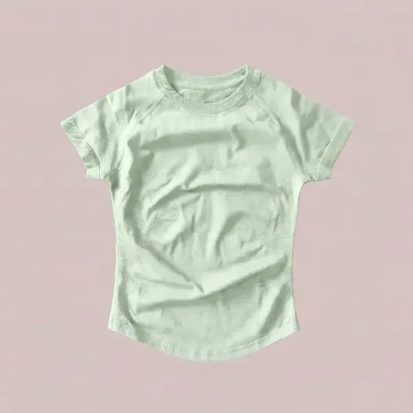 Women’s Compression Workout T-Shirt Slim Fit Impact Athletic Top - Palm Green / M