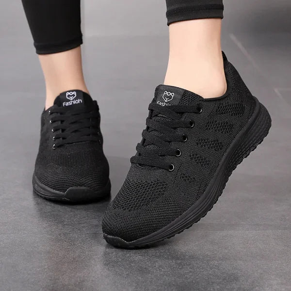 Women’s Fashion Platform Sneakers – Sport Running Shoes for Ladies - AllBlack / 36