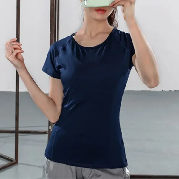 Women's Fashion Polyester Short Sleeve Top - Himpall