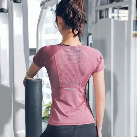 Women's Fashion Polyester Short Sleeve Top - Himpall