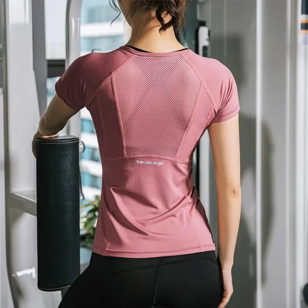 Women's Fashion Polyester Short Sleeve Top - Himpall