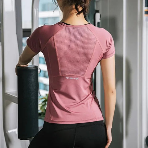 Women's Fashion Polyester Short Sleeve Top - Himpall