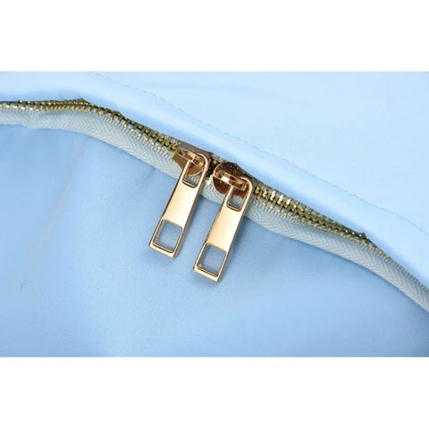 Women's Fashion Soft Handle Bag with Zipper Pocket - Himpall