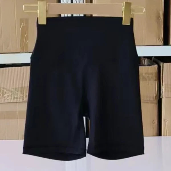 Women’s High Waist Sports Shorts – Slim Fit Butt Lift Yoga & Gym Running Shorts - Black / L