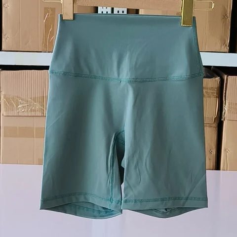 Women’s High Waist Sports Shorts – Slim Fit Butt Lift Yoga & Gym Running Shorts - Tide Blue / S