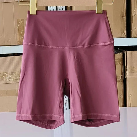 Women’s High Waist Sports Shorts – Slim Fit Butt Lift Yoga & Gym Running Shorts - Plum / S