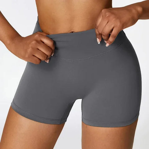 Women's High Waist Yoga Shorts – Breathable Quick-Dry Fitness & Running Shorts - Himpall