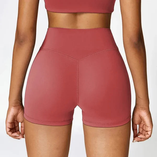 Women's High Waist Yoga Shorts – Breathable Quick-Dry Fitness & Running Shorts - Himpall