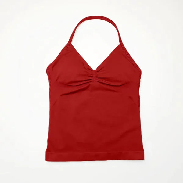 Women's Knit Broadcloth Top in Nylon - Himpall