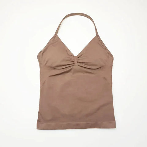 Women's Knit Broadcloth Top in Nylon - Himpall