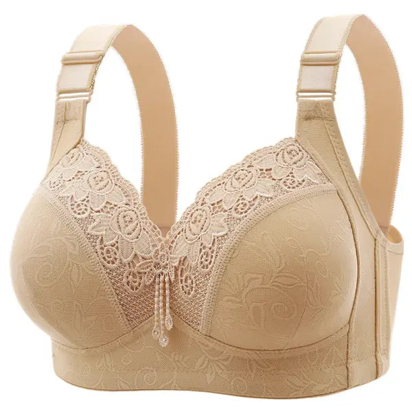 Women’s Ultra-Thin Lace Bralette Sexy Perspective Deep V Plus Size Bra & Active Top