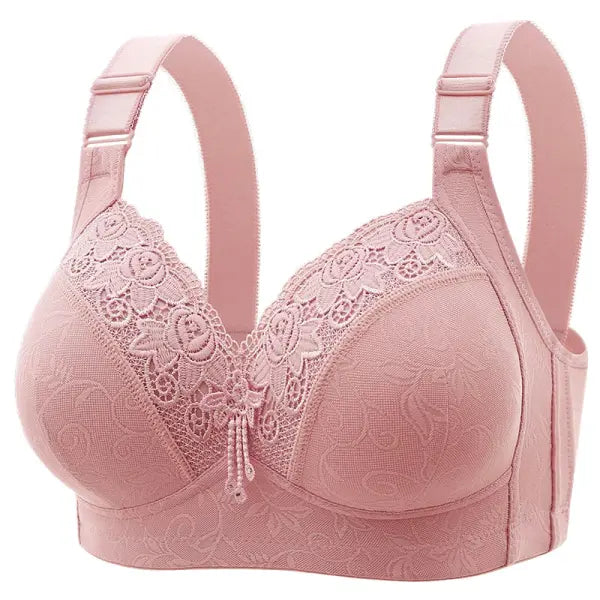Women’s Ultra-Thin Lace Bralette Sexy Perspective Deep V Plus Size Bra & Active Top