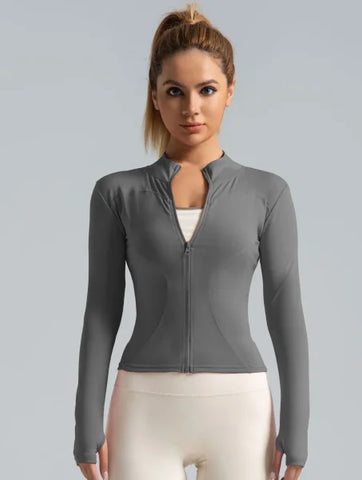 Women’s Long-Sleeved Sunscreen Yoga Suit for Fitness Activities - Himpall